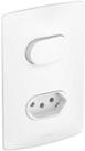 Conjunto interruptor tomada 2p t 10a 2x4 branco 663160 nereya - pial