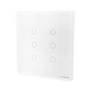 Conjunto Interruptor Touch Zigbee 4x4 6 Botões Branco 10A 250V ZSYBR6W