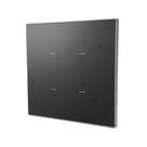 Conjunto Interruptor Zigbee 4x4 com 4 Botões Preto 10A 250V~ Linha Quartzo Soft QZ4x404B Conjunto Interruptor Zigbee 4x4 com 4 Botões Preto 10A 250V~ Linha Quartzo Soft QZ4x404B