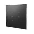Conjunto Interruptor Zigbee 4x4 com 6 Botões Preto 10A 250V~ Linha Quartzo Soft QZ4x406B