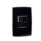 Conjunto Interruptores Simples 10A 250V Tomada 2P+T 20A 250V - Preto Rubi - Force Line