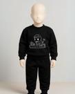 Conjunto Inverno Bebê Moletom Capote Felpado Secagem Rápida - Estampado Dino Aventureiro enino