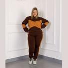 Conjunto Inverno Blusa Manga Longa Com Capuz E Calça Comprida Plus Size