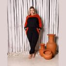 Conjunto Inverno Blusa Manga Longa E Calça Joguer Plus Size