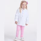 Conjunto inverno infantil feminino parka de pelo e legging cirre térmica