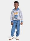 Conjunto Inverno Menino Mescla Blusão com Capuz e Calça em Moletom Urso MLK Conjunto Inverno Menino Mescla Blusão com Capuz e Calça em Moletom Urso MLK