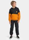 Conjunto Inverno Menino Preto Blusão com Recorte e Calça com Cadarço em Moletom MLK Conjunto Inverno Menino Preto Blusão com Recorte e Calça com Cadarço em Moletom MLK