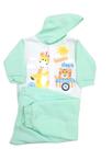 Conjunto Inverno Para Bebê Com Capuz Em Soft Infantil Estampa Sortida
