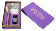 Conjunto J. Herbin Cabo Pena e Tinta Violeta para Caligrafia
