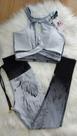 Conjunto Jacquard Branco com preto