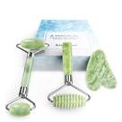 Conjunto Jade Roller e Gua Sha LDREAMAM 3 em 1 para rosto