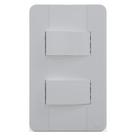 Conjunto Jangada 2 Interruptores Paralelo 10A Branco Romazi