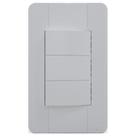 Conjunto Jangada 3 Interruptores Paralelos 10A Branco Romazi Conjunto Jangada 3 Interruptores Paralelos 10A Branco Romazi
