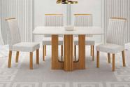 Conjunto jantar 4 cadeiras 1,20x80 Izabelle - Arbo Design
