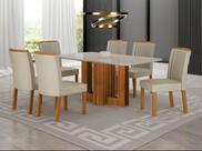 Conjunto jantar 6 cadeiras 1,60x090 Izabelle - Arbo Design Conjunto jantar 6 cadeiras 1,60x090 Izabelle - Arbo Design