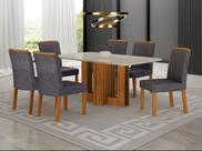 Conjunto jantar 6 cadeiras 1,60x80 Izabelle - Arbo Design Conjunto jantar 6 cadeiras 1,60x80 Izabelle - Arbo Design