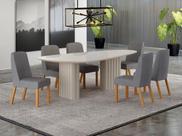 Conjunto jantar 6 cadeiras maciça 2x1 vdo Iza - Arbo Design Conjunto jantar 6 cadeiras maciça 2x1 vdo Iza - Arbo Design