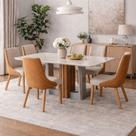 Conjunto jantar 6 lugares 1,80m OFF Tifany - Arbo Design