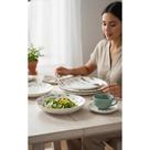 Conjunto Jantar E Chá Cerâmica 30 Peças Folhagem Natural Conjunto Jantar E Chá Cerâmica 30 Peças Folhagem Natural