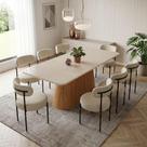 Conjunto Jantar Napoli 8 Lugares Tampo Vidro Off White 200CM D'Rossi Conjunto Jantar Napoli 8 Lugares Tampo Vidro Off White 200CM D'Rossi