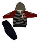 Conjunto jaqueta com capuz e calça