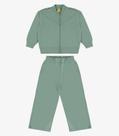 Conjunto Jaqueta com Wide Leg Moletom Rovi Kids Verde Conjunto Jaqueta com Wide Leg Moletom Rovi Kids Verde