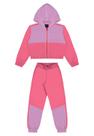 Conjunto Jaqueta Cropped e Calça Infantil Menina Guloseima