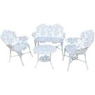 Conjunto Jardim Banco 2 Poltronas Viena Nova Hera Alumínio Fundido