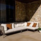 Conjunto Jardim e Varanda 1 Chaise Direita 1 Chaise Esquerda 1 Módulo 70cm Refúgio CabeCasaMadeiraMadeira