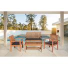 Conjunto Jardim em Madeira Rustic - Preto
