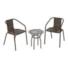 Conjunto Jardim Mesa Centro Vidro 50cm 2 Cad. Cr8007 Café Conjunto Jardim Mesa Centro Vidro 50cm 2 Cad. Cr8007 Café