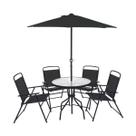 Conjunto Jardim Toronto Com Mesa Guarda-sol e Cadeiras Mor