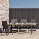 Conjunto Jardim Varanda 5 Pecas Preto Aluminio - Seul