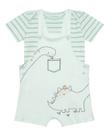 Conjunto jardineira/body bebe 12940