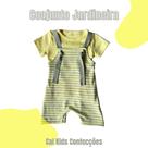 Conjunto Jardineira c/ Blusa MC Masc/Fem em Suidine