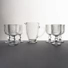 Conjunto Jarra 1,2L com 6 Copos 390ml Vidro Canelado Jogo Conjunto Jarra 1,2L com 6 Copos 390ml Vidro Canelado Jogo