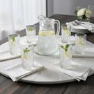 Conjunto Jarra 1L c/ 6 Copos 250ml Vidro Samantha Hauskraft