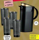 Conjunto jarra + 4 copos Conjunto jarra + 4 copos