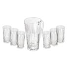 Conjunto Jarra Com 6 Copos De Vidro Queen 1,5L e 320ML Wolff