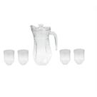 Conjunto Jarra de Vidro 1.5L com 4 Copos N2445371 - Quanhe Conjunto Jarra de Vidro 1.5L com 4 Copos N2445371 - Quanhe