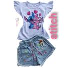 Conjunto jeans Desenhos Stitch Conjunto jeans Desenhos Stitch