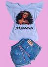 Conjunto jeans moana jovem.