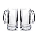 Conjunto Jogo 2 Caneca Vidro Grosso E Resistente De Chopp Cerveja Refrigerante Bar Restaurante