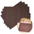 Conjunto Jogo Americano 4 Pçs Mesa Posta Sousplat Bambu