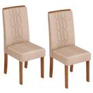 Conjunto Jogo Kit 2 Cadeiras Almofadada Sala De Jantar Veludo Cozinha Estofada