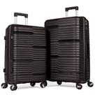 Conjunto Jogo Malas De Viagem Kit 2 Peças Polipropileno Media 23 Kg E Grande 32 Kg Rodas 360 Para Despachar Rígida Resistente