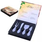 Conjunto Jogo Para Queijo Premium 4 Peças Gourmet Mesa Posta - Unyhome