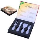 Conjunto Jogo Para Queijo Premium 4 Peças Gourmet Mesa Posta