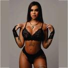 Conjunto Joia Sutiã Rendado Calcinha Fio Dental e Luvas - TALLYTA LINGERIE