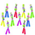 Conjunto Jump Rope Baaxxango Rainbow 10 peças de nylon 2,2 m para crianças Conjunto Jump Rope Baaxxango Rainbow 10 peças de nylon 2,2 m para crianças